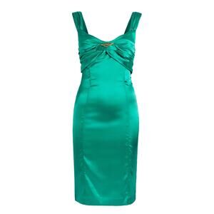 Roberto Cavalli Emerald Snake-Embellished Bodycon Dress
